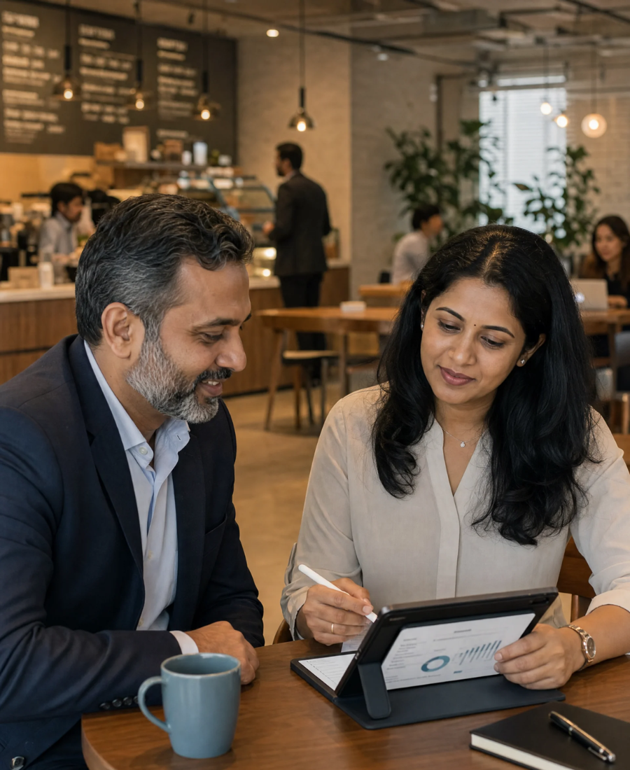 Experienced professional planning a career transition